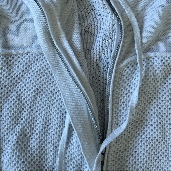 Michael Stars Fisherman Knit Zip Front Sweater XS/small Cardigan Crochet Preppy - Picture 3 of 10